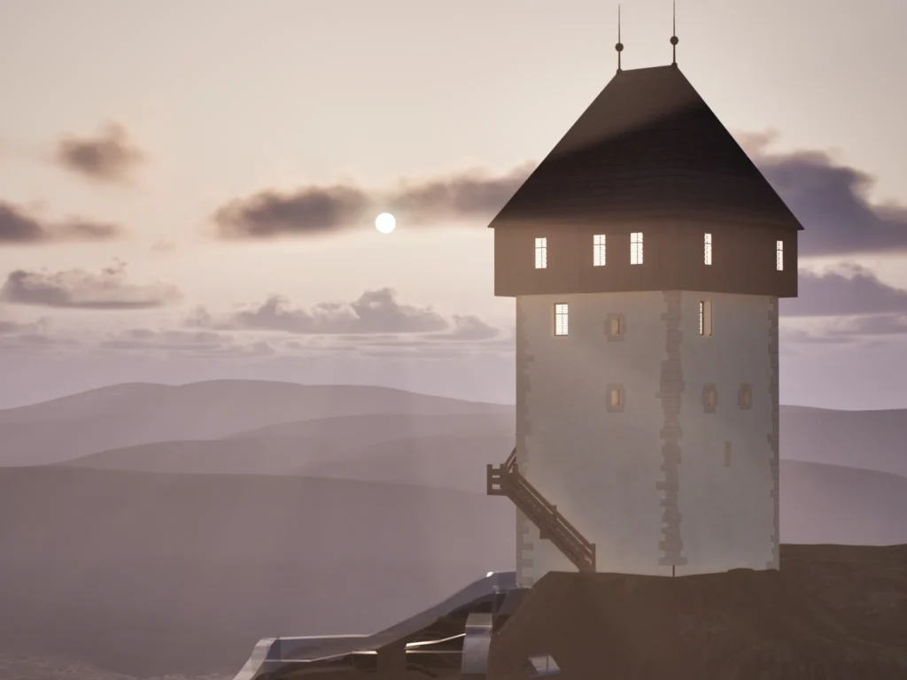 Alt-Wildon Wohnturm Rekonstruktion